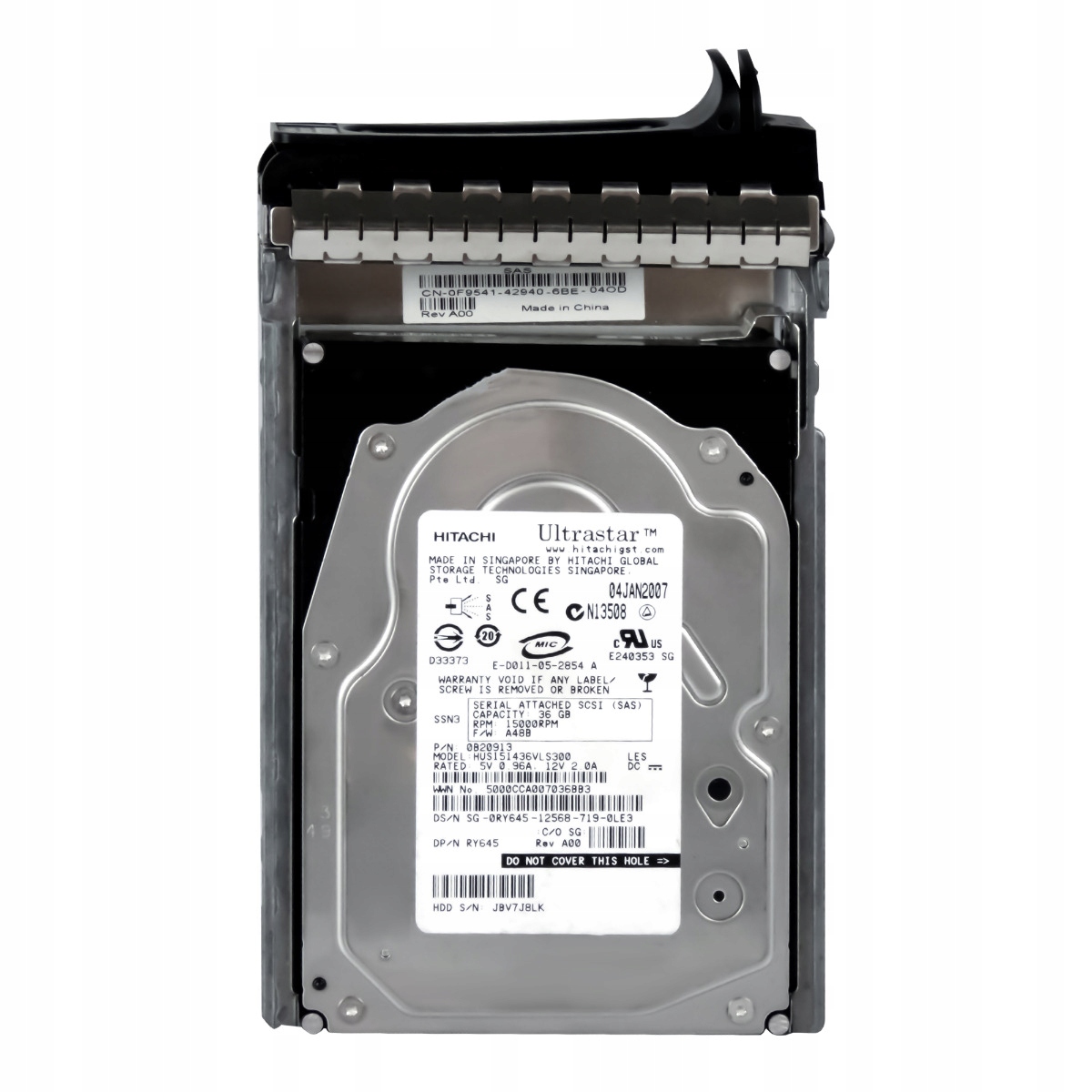 Dell 0RY645 36.7GB 15K 16MB Sas 3.5'' HUS151436VLS300
