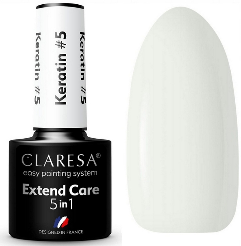 CLARESA KERATIN 5w1 BAZA KAUCZUKOWA Z KERATYNĄ 05