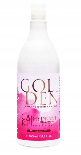 Diana Beauty Golden Protein Szampon Odżywczy po Nanoplastii Złote 1000 ml