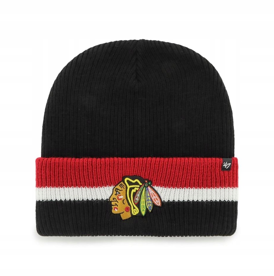 47' Brand Čepice Nhl Split Cuff Knit Sr, Senior, Chicago Blackhawks