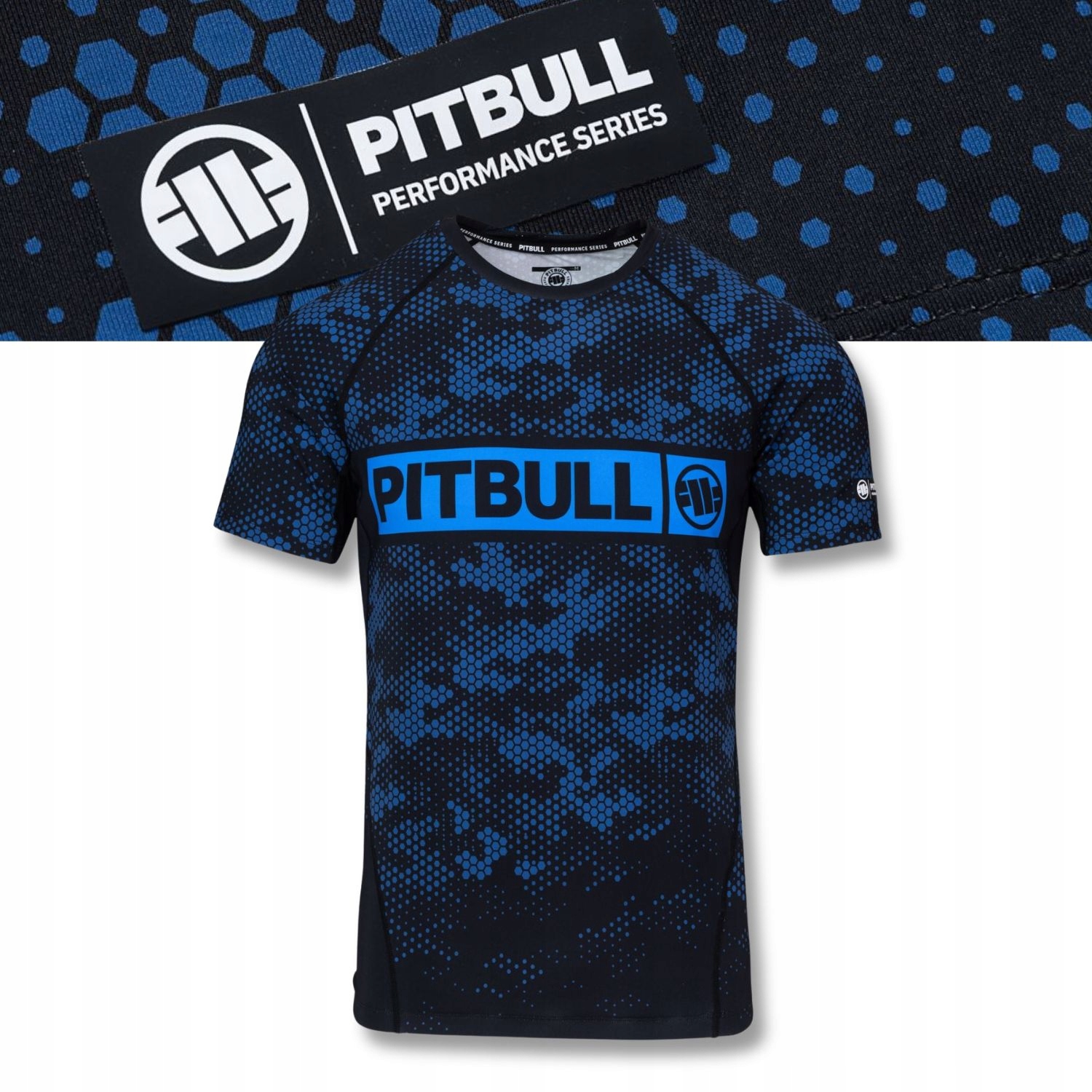 Pánské tričko Rashguard Pitbull pro technický trénink Hex Camo Hilltop