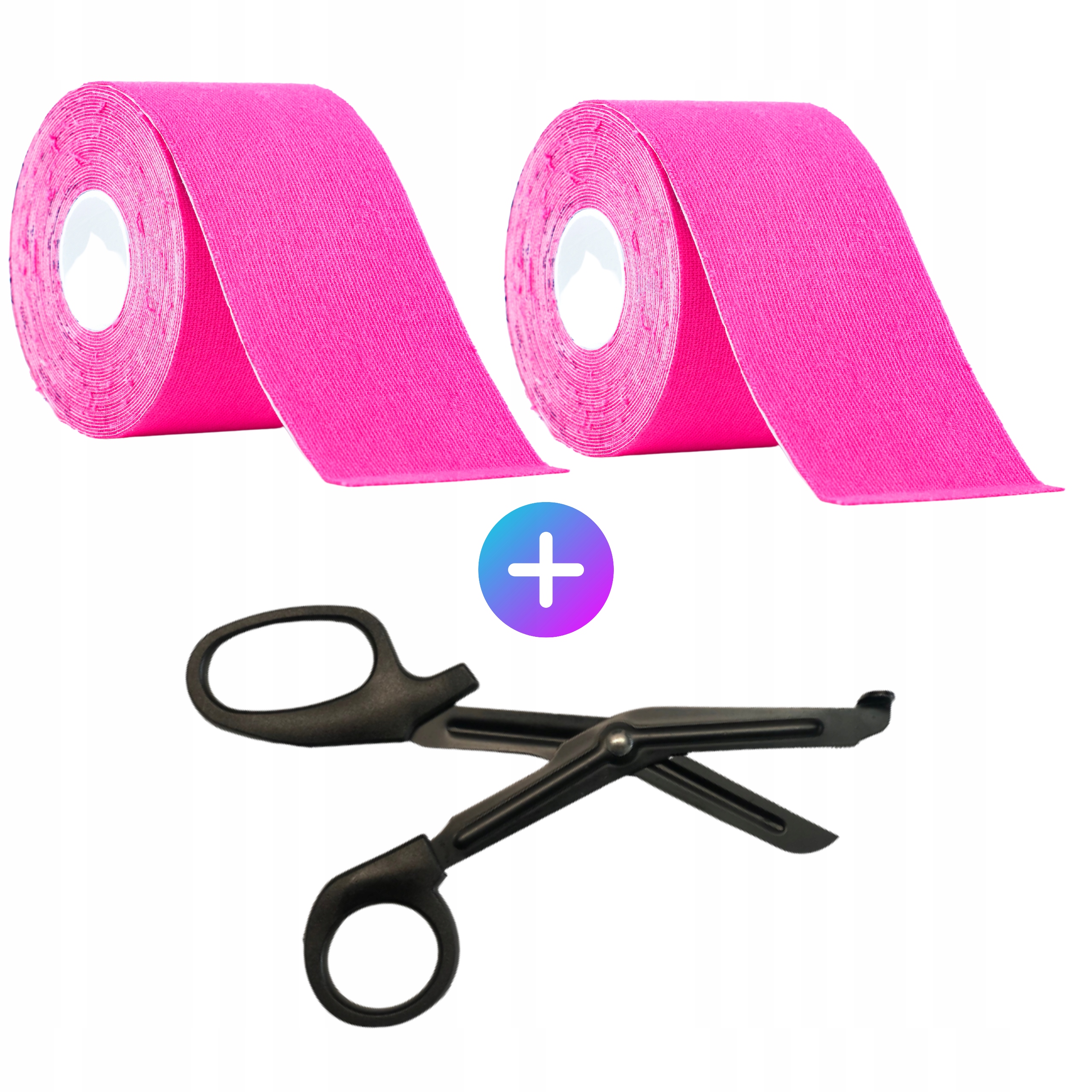 

Plastry tejpy taśmy kinesio tape 2szt nożyczki