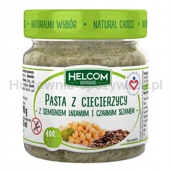 Levně Helcom Pasta z cizrny s lněným semínkem a černým sezamem 225