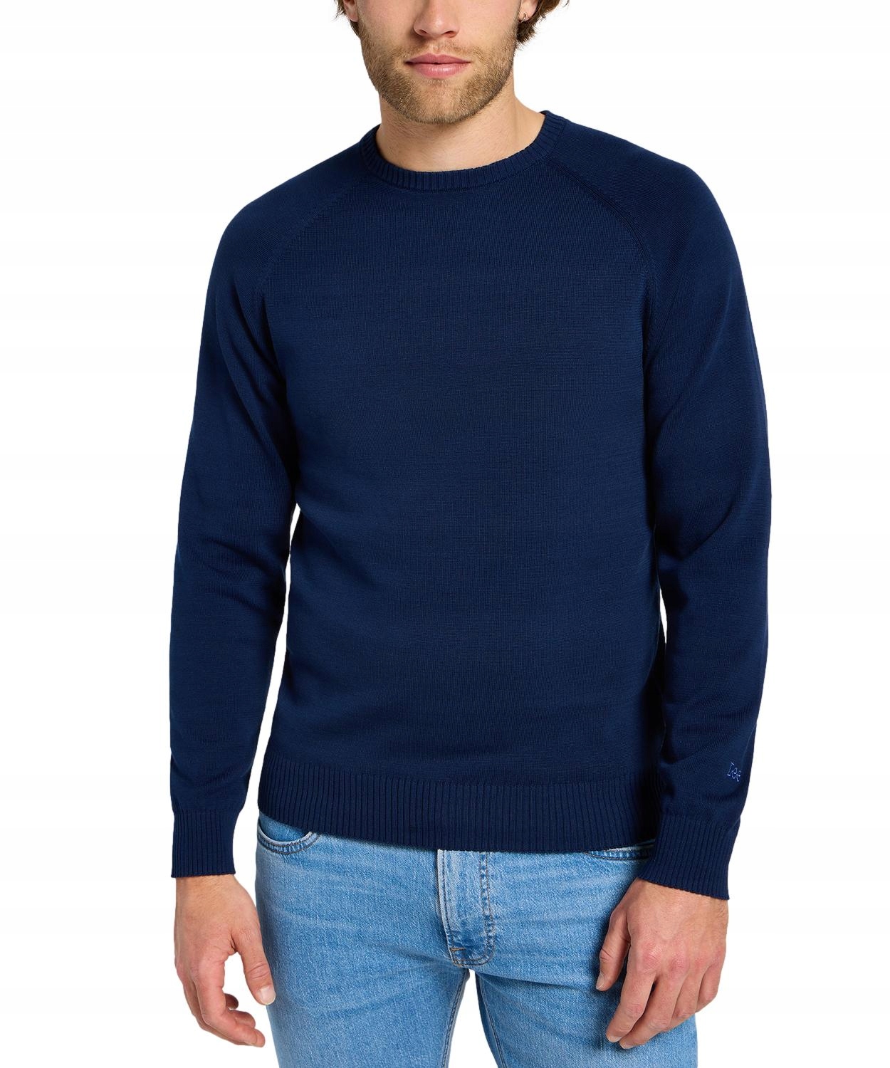Svetr Lee Clean Raglan Sweater 112355671 True Navy XXL