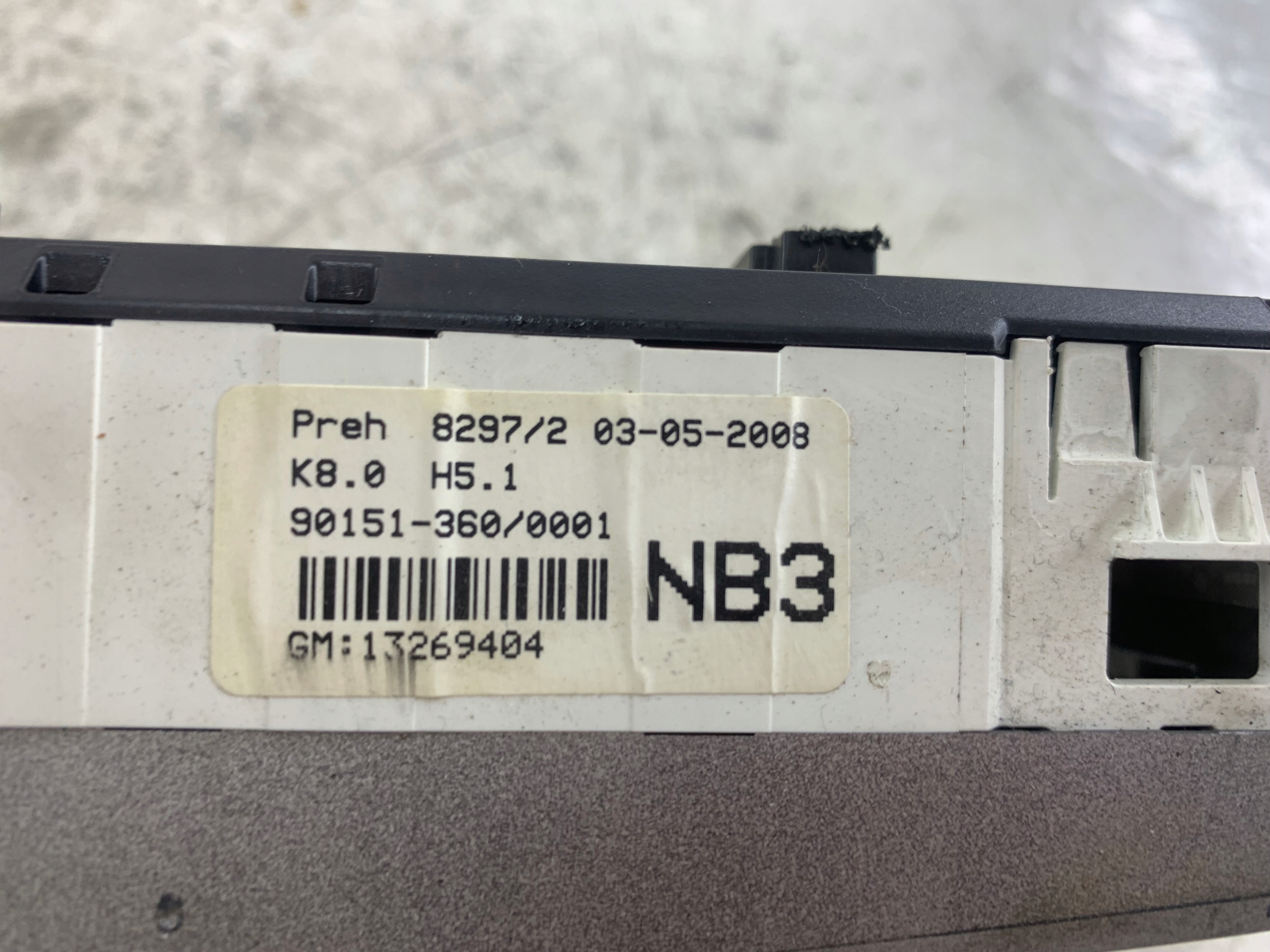 OPEL ASTRA III H ZAFIRA B Unite commande clima 13269404