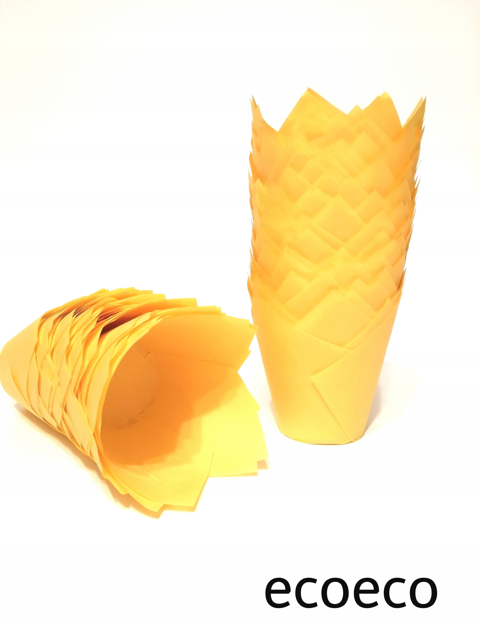 

papilotki tulipan żółte 160x50 50szt