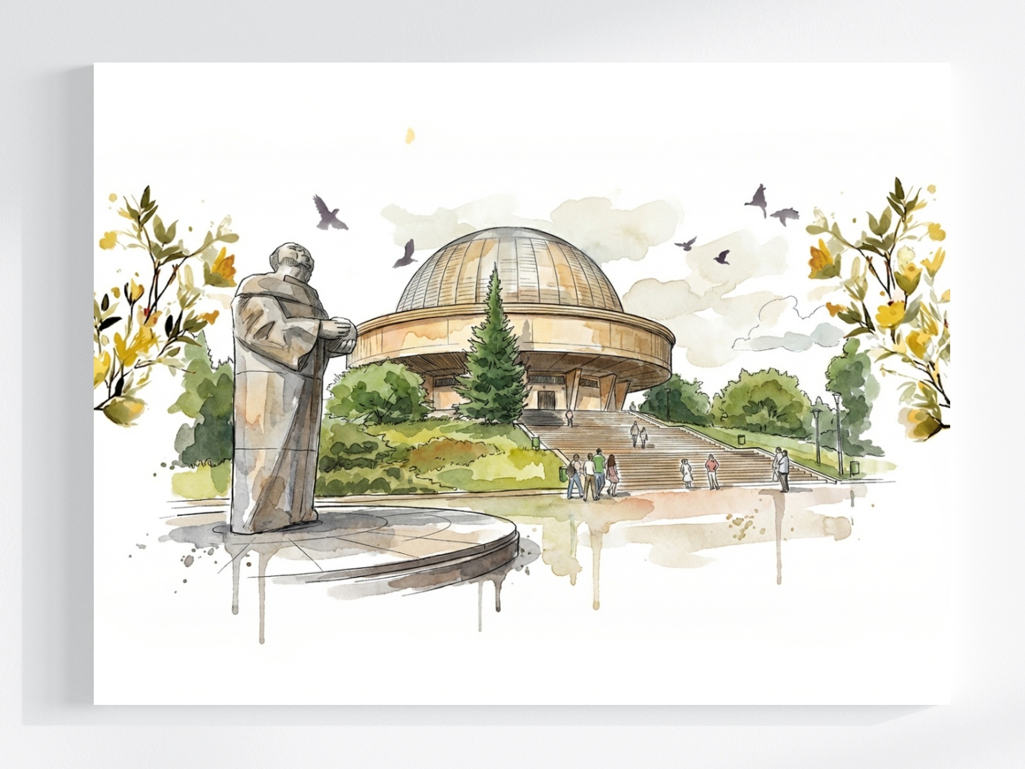 Obraz Na Plátně Canvas Katovice Chorzów Park Planetarium Koperník 80x60