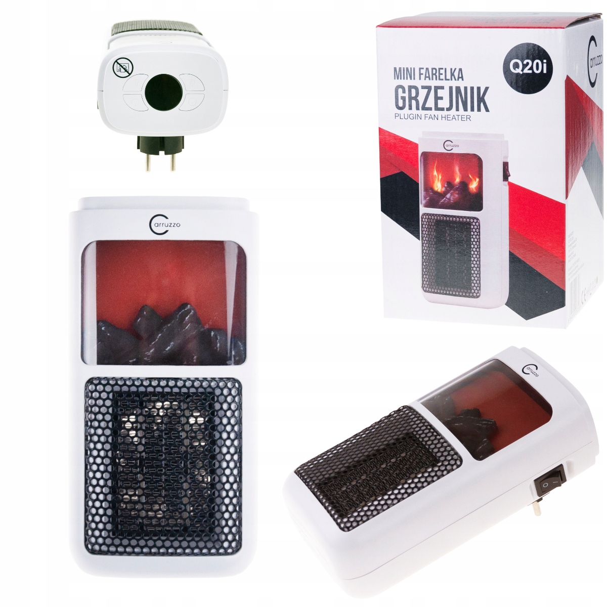 Q20I Mini Farelka Elektrický Ohřívač Krb Zásuvky