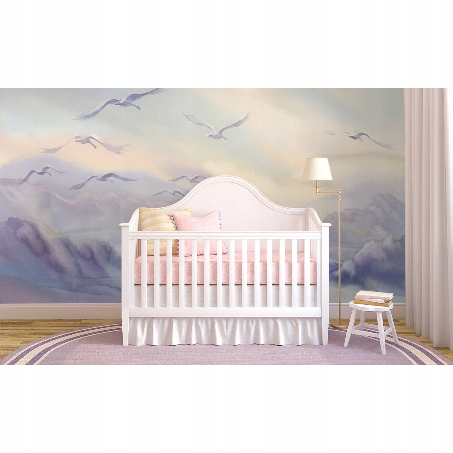 

Samoprzylepna fototapeta Lecące łabędzie 250x250cm