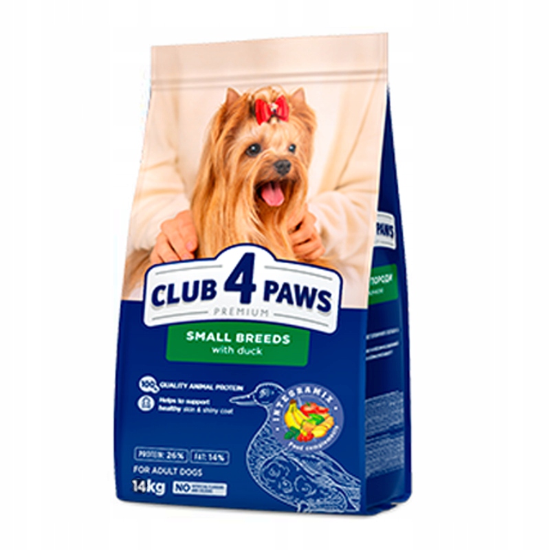 Levně Club 4 Paws Adult Small Duck 14 kg krmivo Suchá pro malá plemena s kachnou
