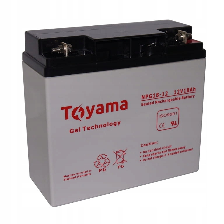 Akumulator żelowy Toyama 12V 18Ah NPG18-12 M5
