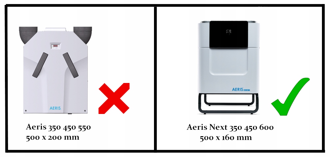 Filtry antysmogowe Filtr do rekuperatora Aeris Next 350 450 600 F7 4 szt. Marka Filtrant