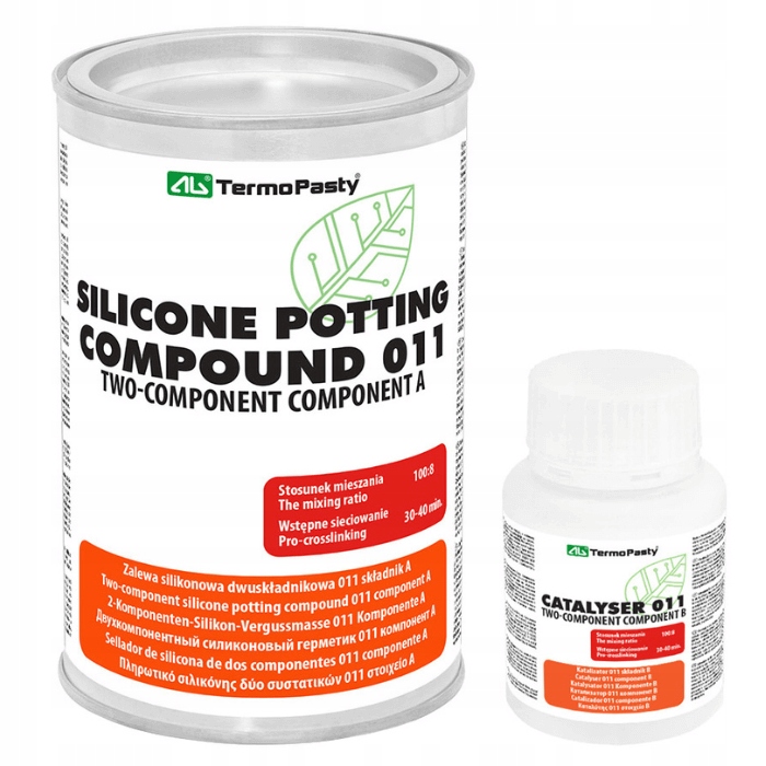 Silikonová zálivka 011 1 kg – dvousložková, transparentní, tekutá
