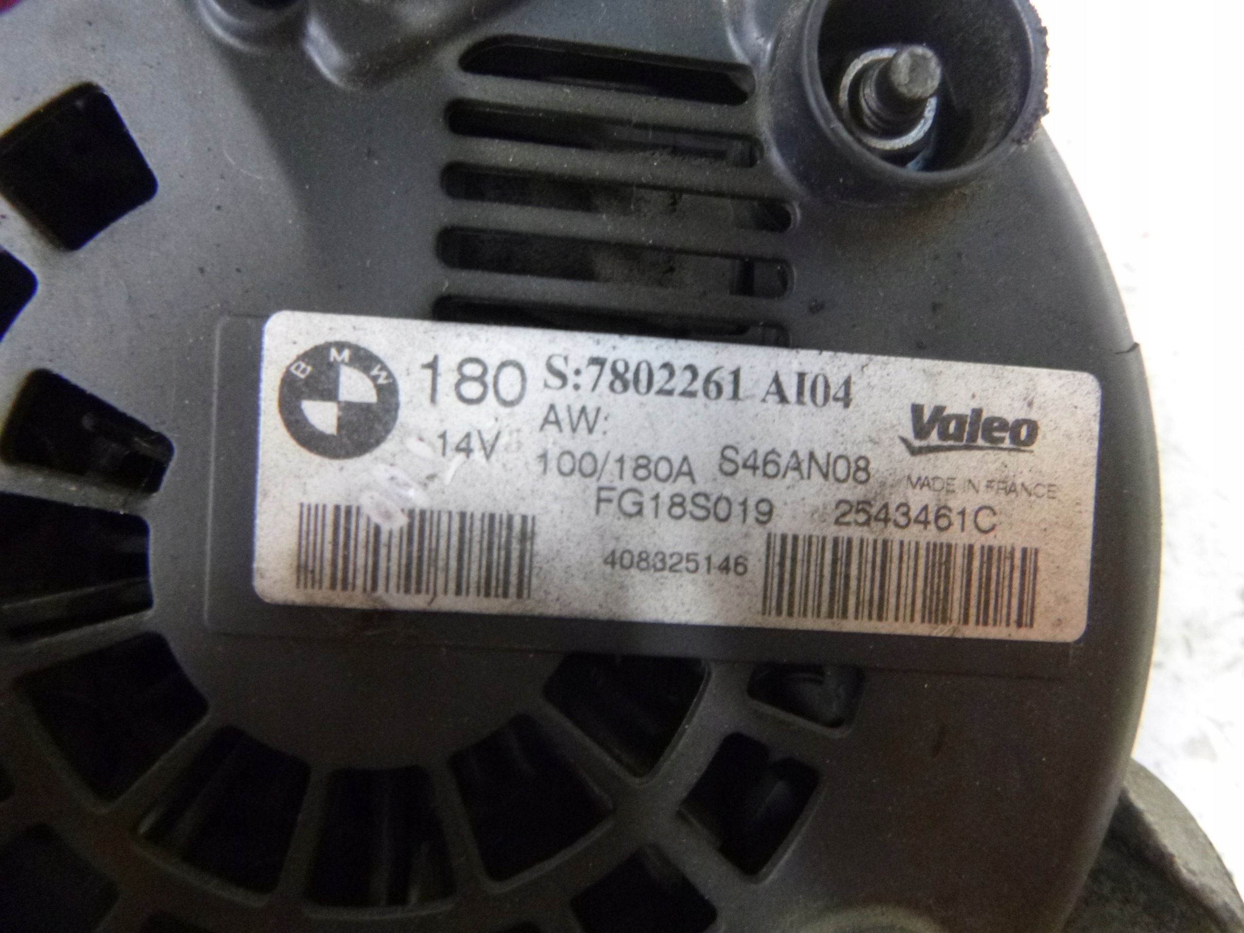 alternator 180A BMW 1 E87 E81 E90 2.0D 7802261 OE 2004-2013