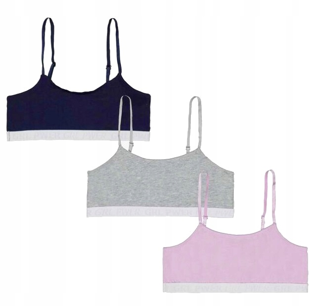 

Stanik Top Sportowy Dziewczęcy 3 Pack 158/164