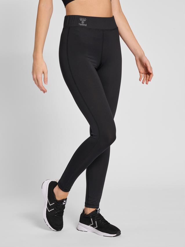 Hummel Czarne Legginsy Sportowe Wysoki Stan Logo Hys Hmp__s