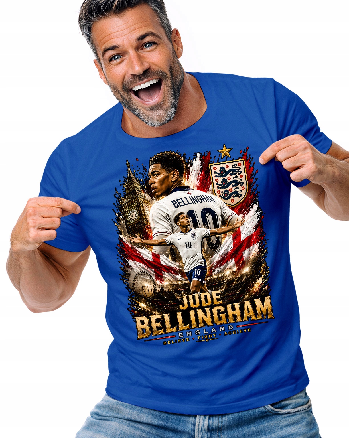 Tričko Tričko Pánské Jude Bellingham Fotbal Dárek Pro Fanouška M