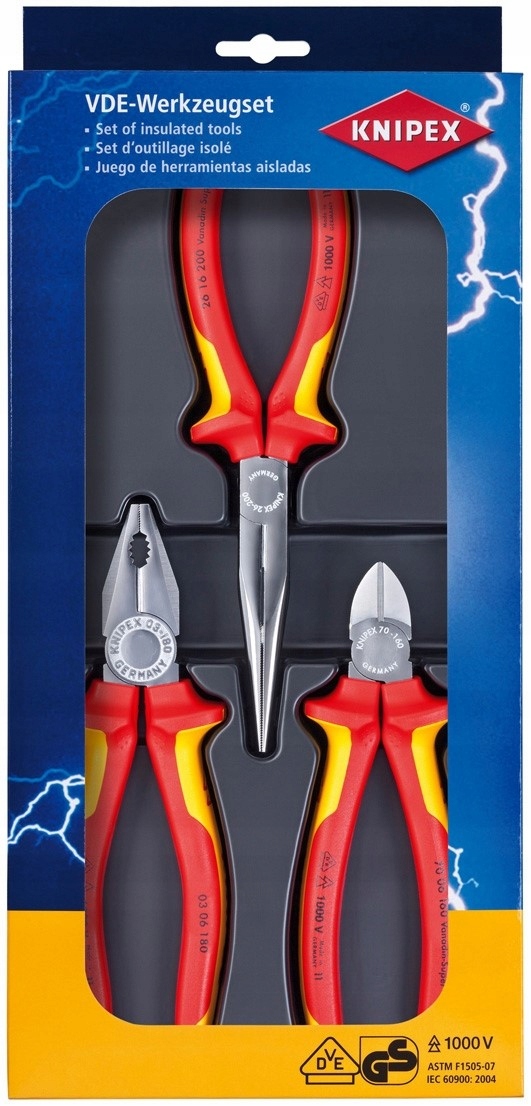 Knipex 00 20 12 Sada profesionálnych klieští