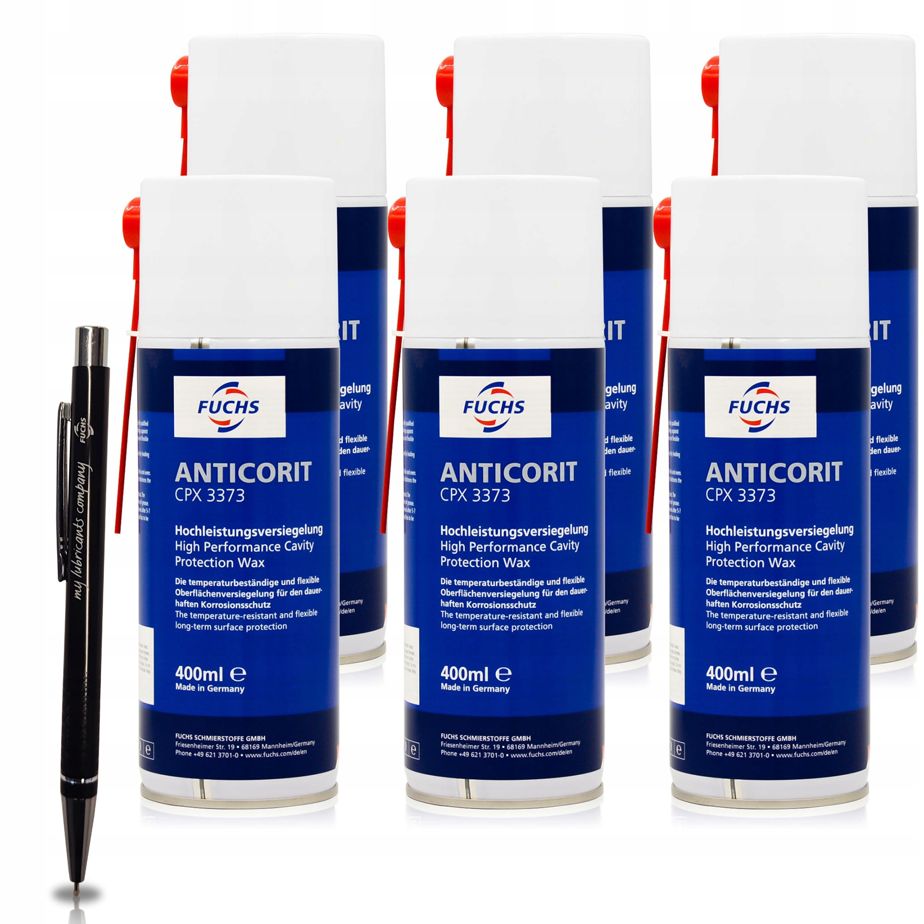 6 x FUCHS ANTICORIT CPX 3373 ŚRODEK ANTYKOROZYJNY 400 ml DYSTRYBUTOR