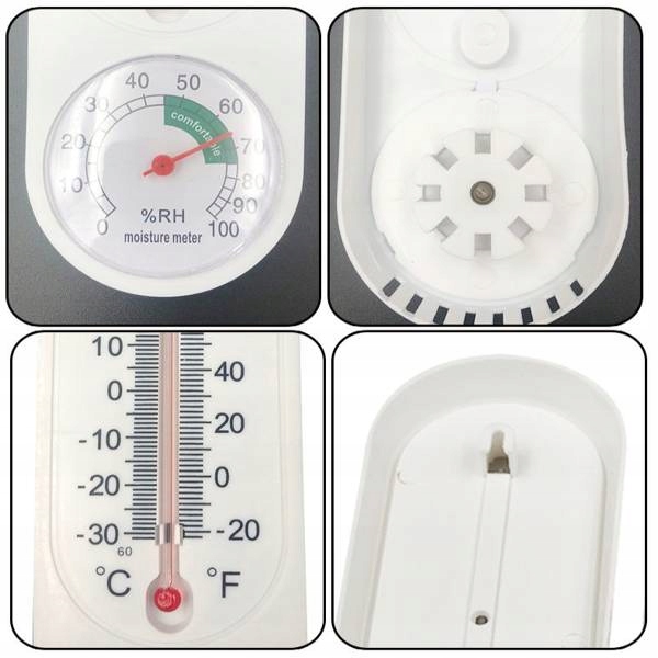 TERMOMETR Z HIGROMETREM ZEWNĘTRZNY WEWNĘTRZNY OGRODOWY STACJA POGODOWA Marka Inna