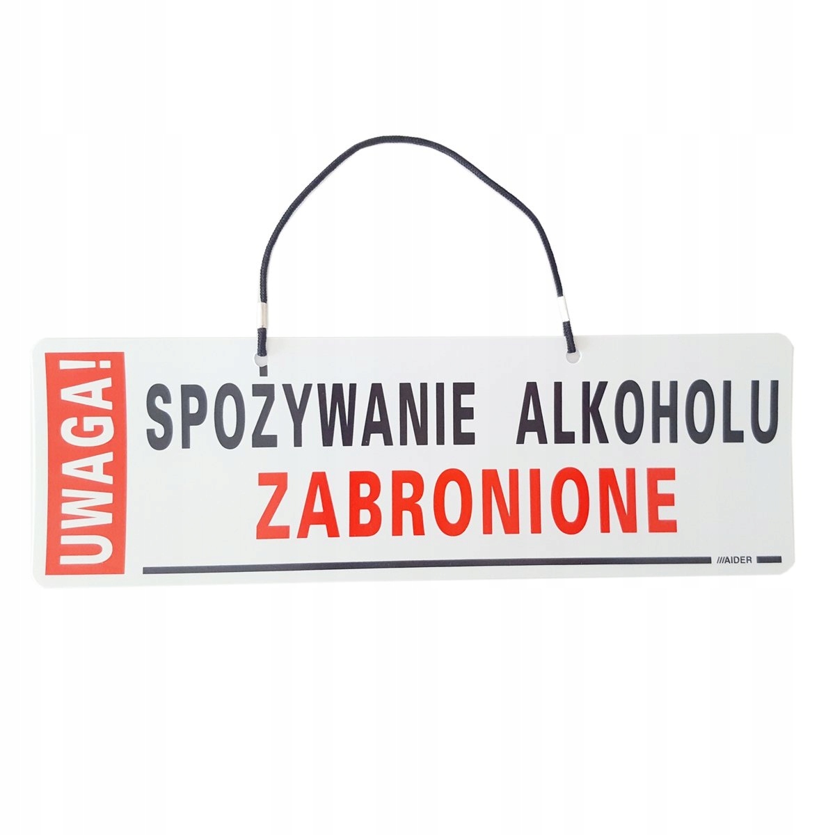 

Tabliczka infor. Spożywanie Alkoholu Zabronione