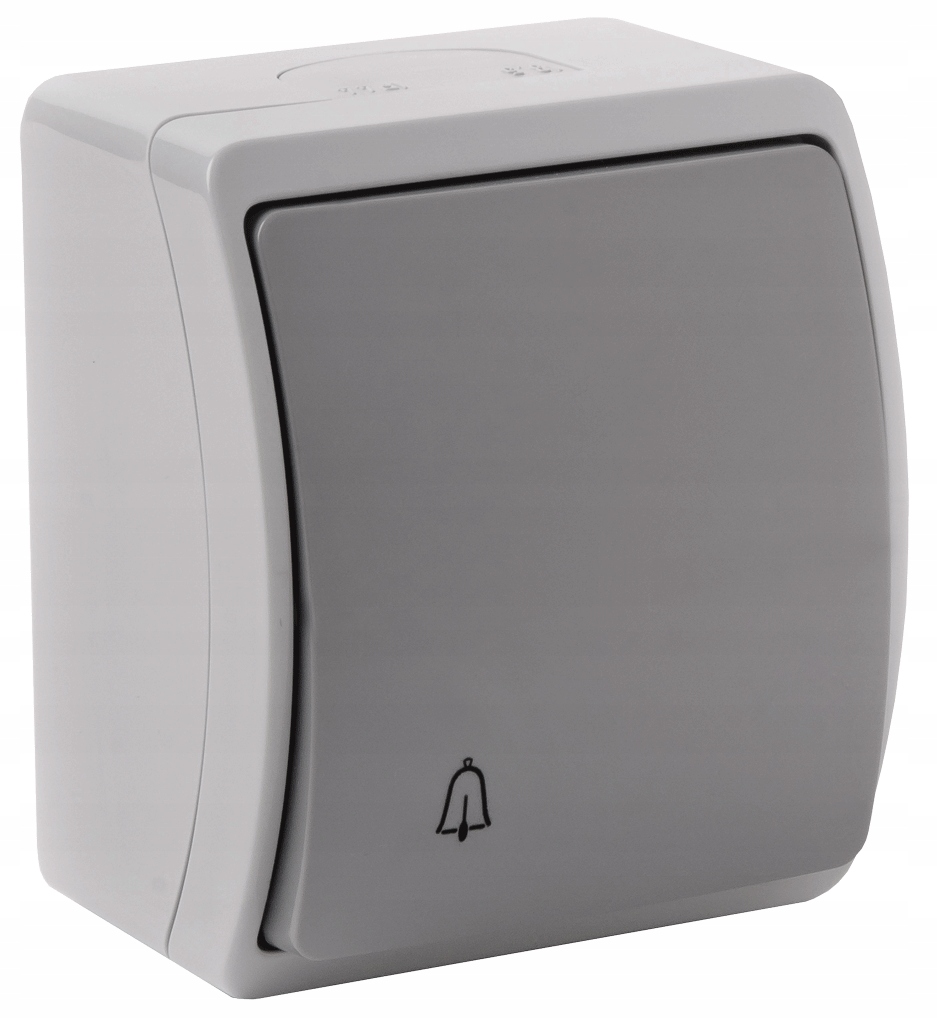 

Włącznik dzwonkowy dzwonek IP44 natynkowy grafit