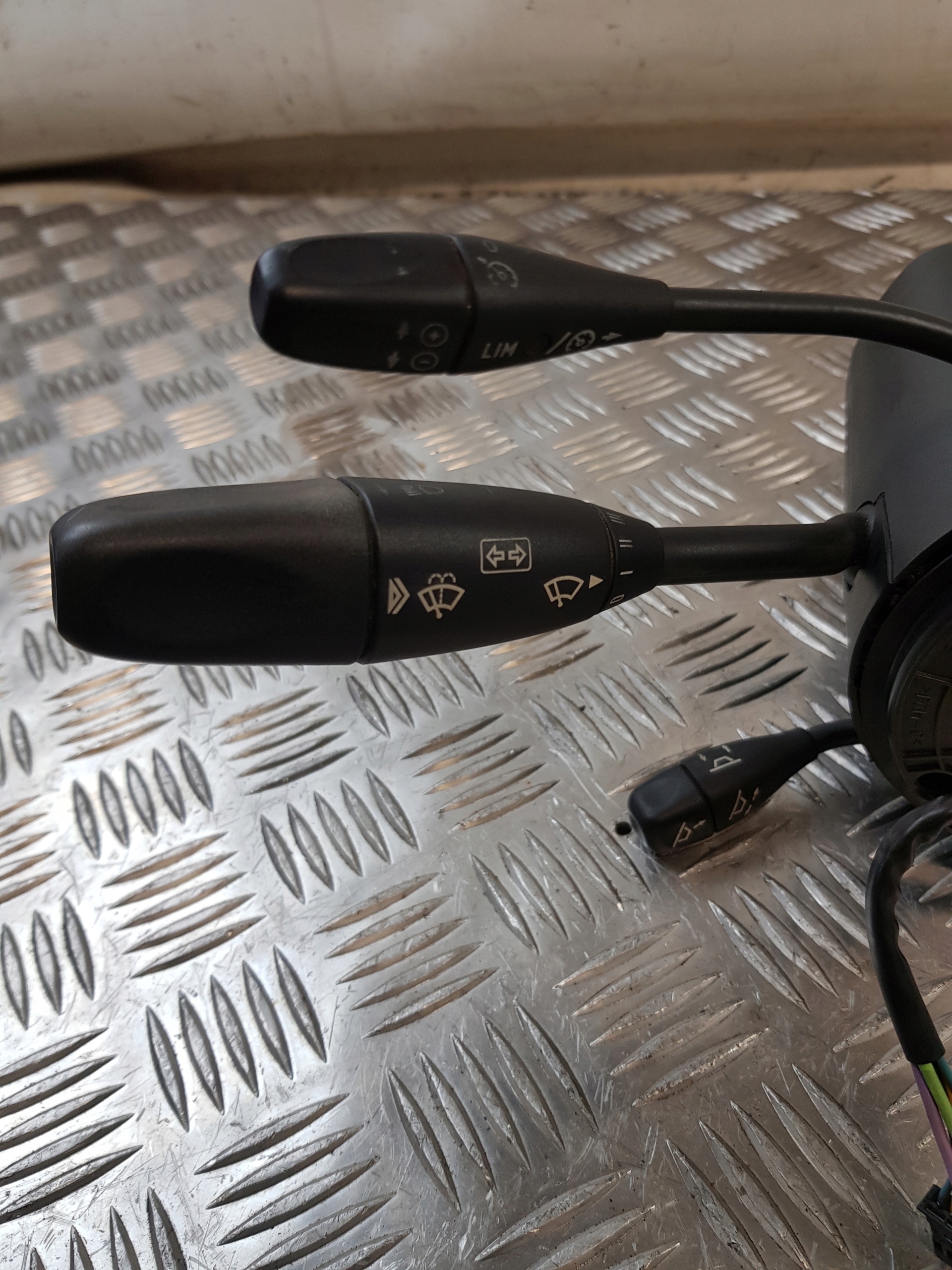 steering wheel levers and controls 2155400545 + ring airbag A0004640318 MERCEDES W220