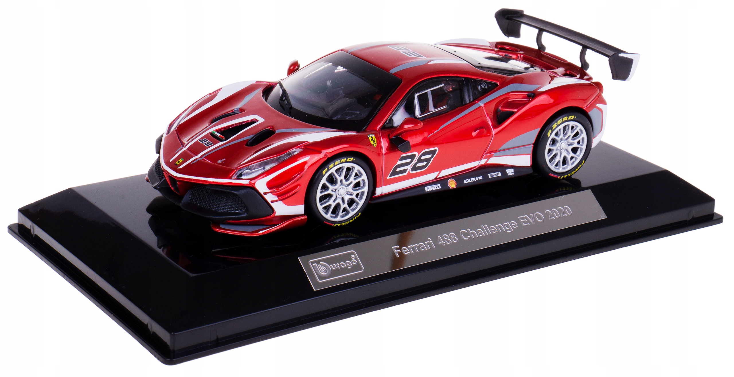Ferrari 488 Challenge Evo `20 #28 Bburago 1:43 Box
