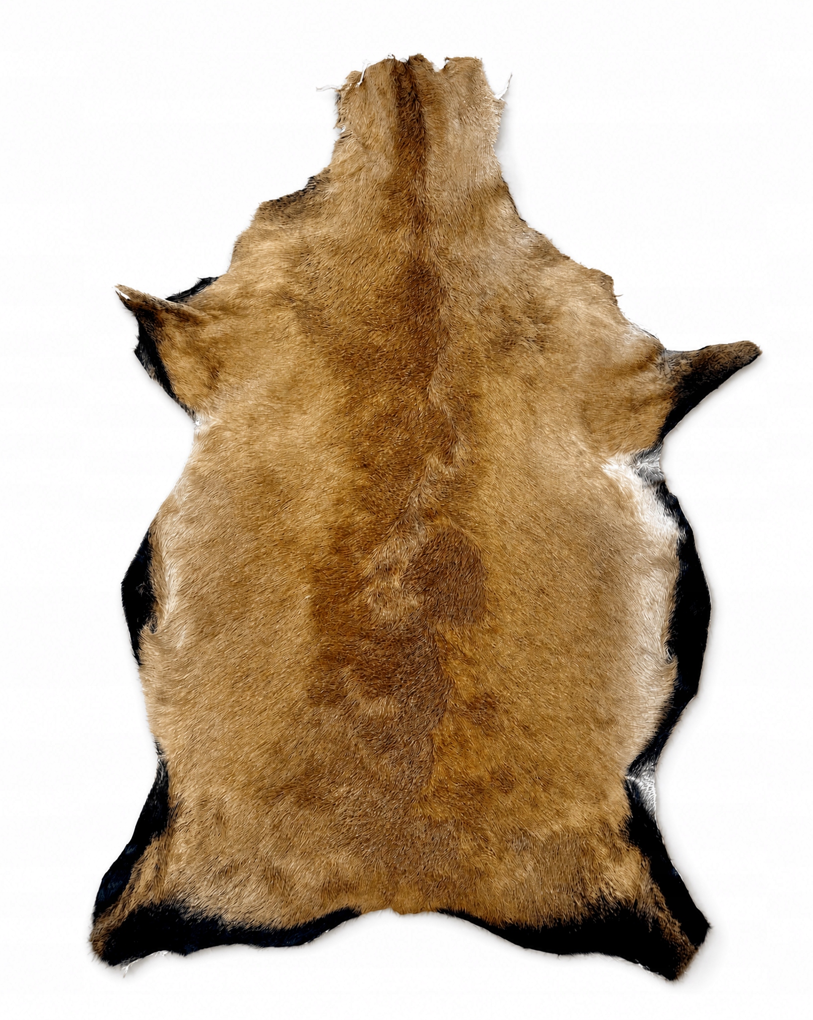 Ovčí kůže „kameruňská“ Světle hnědá – 110 cm/XXXL (jehněčí) 100% přírodní!