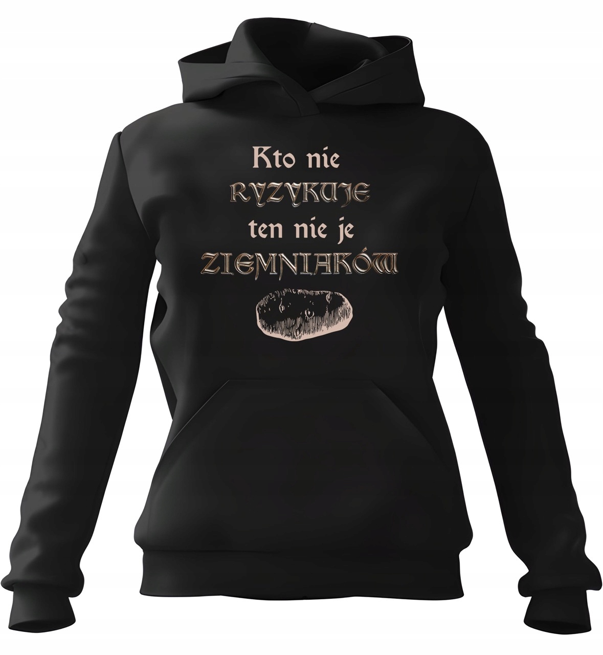 pánská mikina s kapucí 1670 Kdo neriskuje Ten nejí brambory 3XL Pro