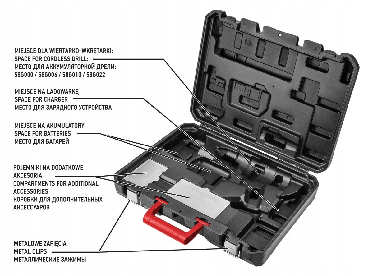 WALIZKA DO WKRĘTARKI GRAPHITE ENERGY+ Marka Graphite