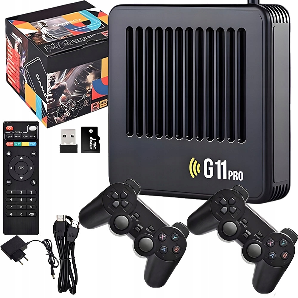 Konsola Do Gier 4K Hdmi G11 Pro 32000 Retro Gier Psp, PS1 2 Pady 64GB