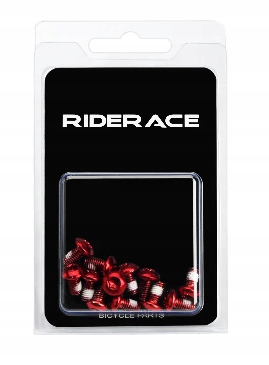 12x Śruby T25 M5x10 Do Tarcz Hamulcowych czerwone Marka Ride Race
