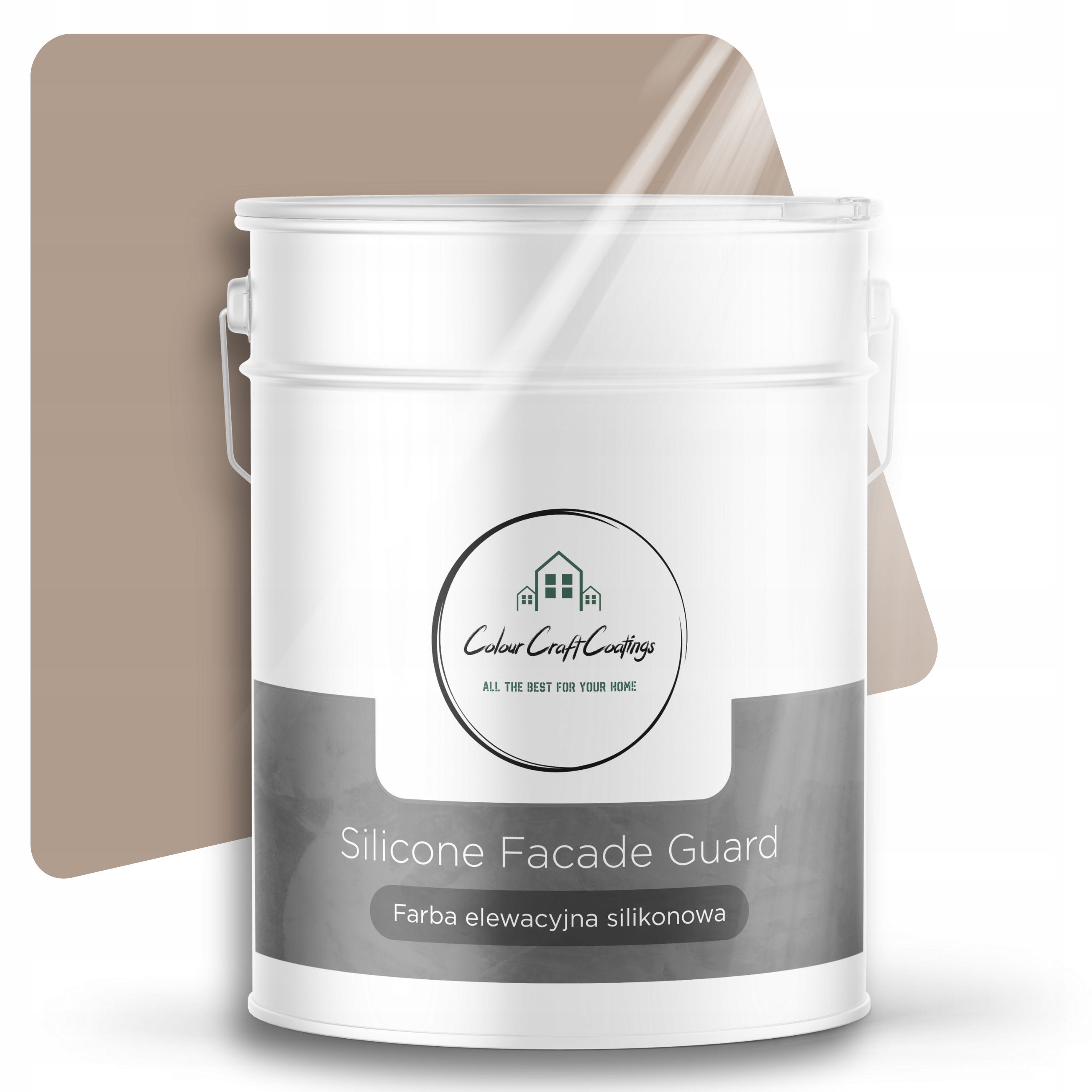 Fasádna Farba Vonkajšia Silikónová Oriešková 10 L F534