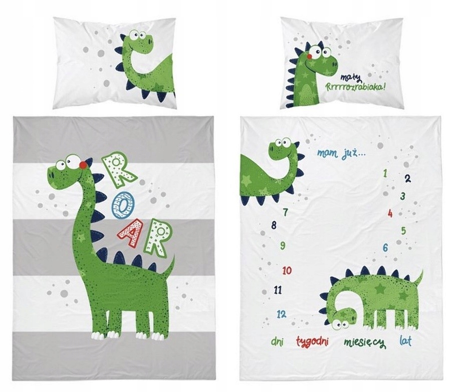 

Pościel bambusowa Dinozaury 3527A Detexpol 100x135