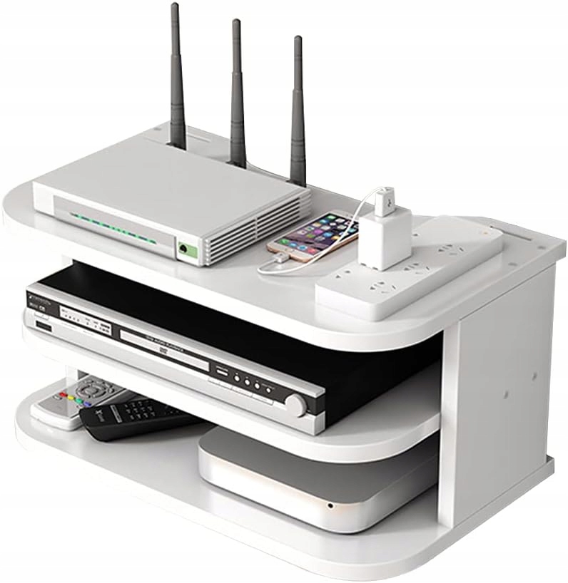 Hggzeg Schowek do routera WiFi biały