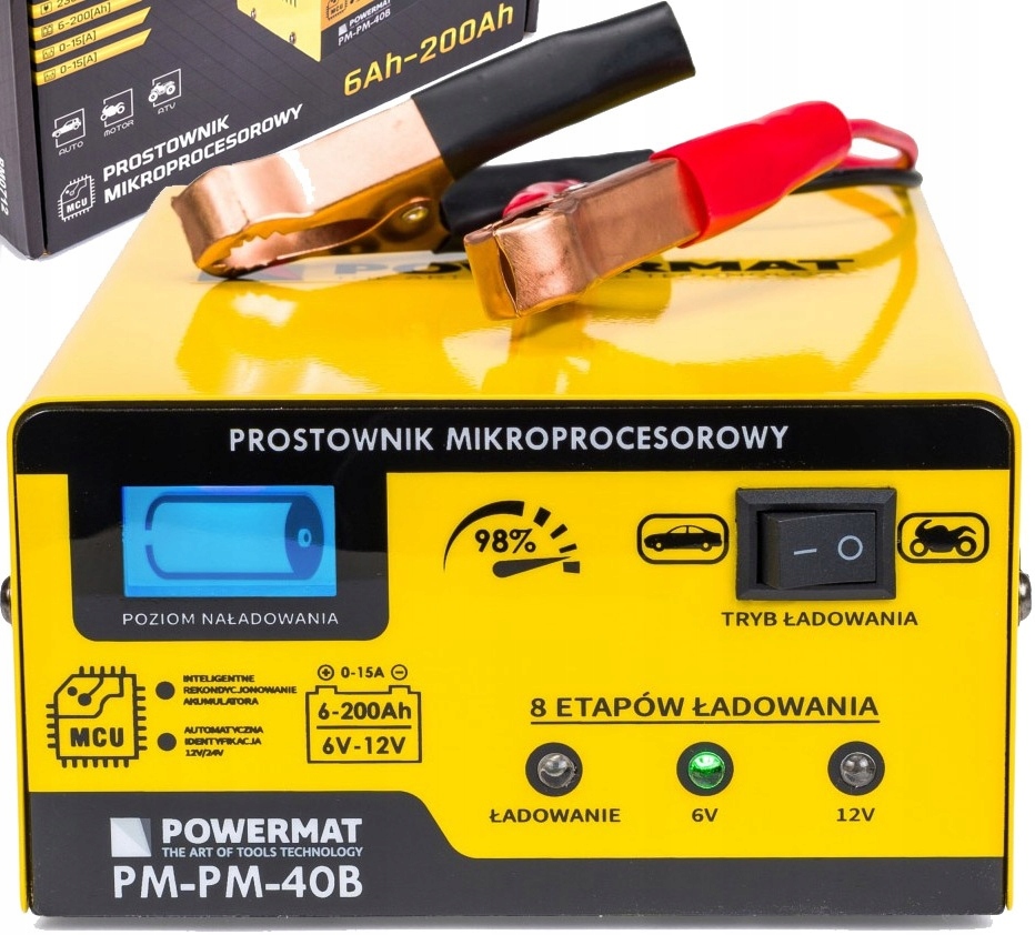 

Prostownik Akumulatorowy Mikroprocesorowy 6V 12V