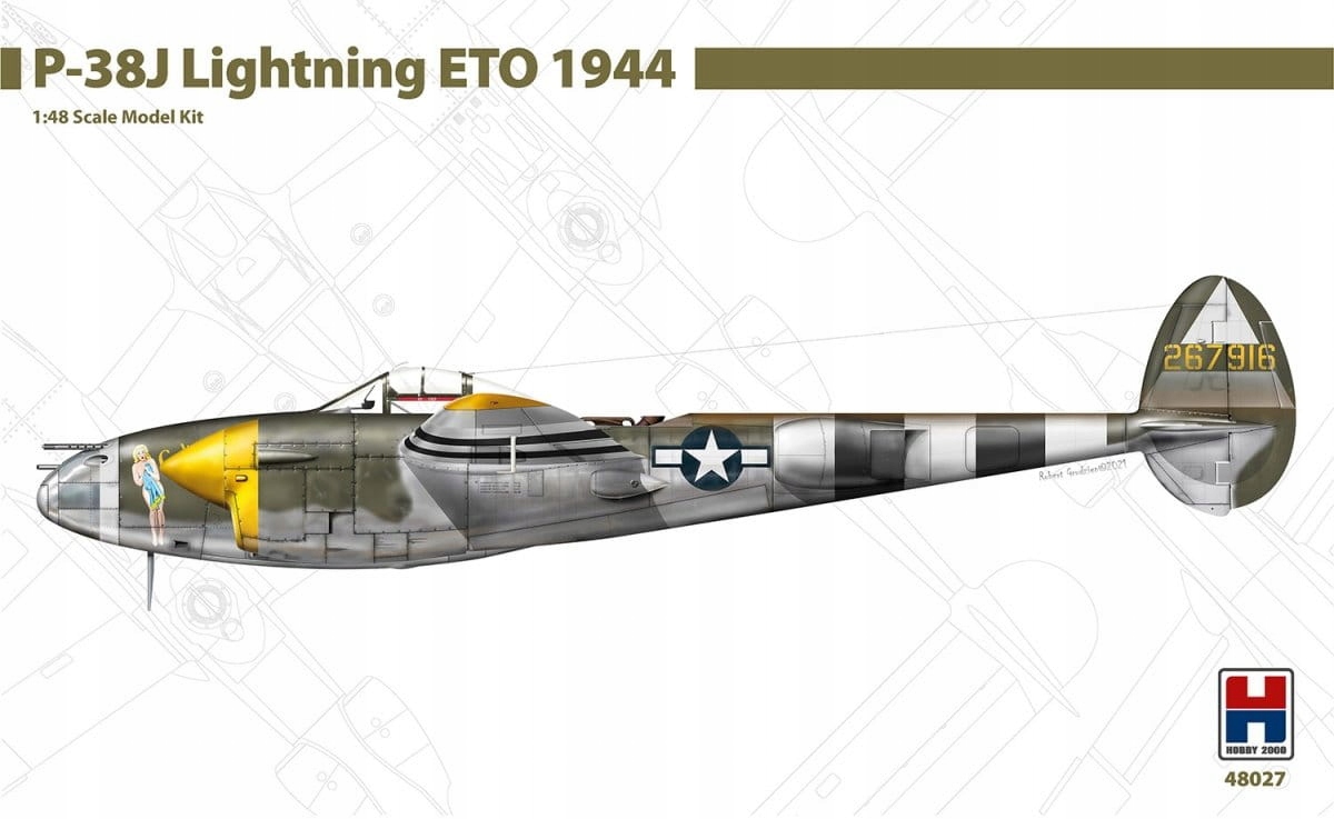 P-38J Lightning Eto 1944 1:48 Hobby 2000 48027