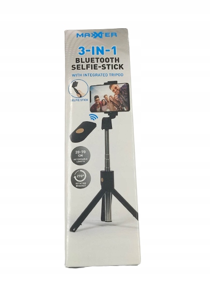 

Maxxter Selfie Stick Kijek Uchwyt statyw Czarny