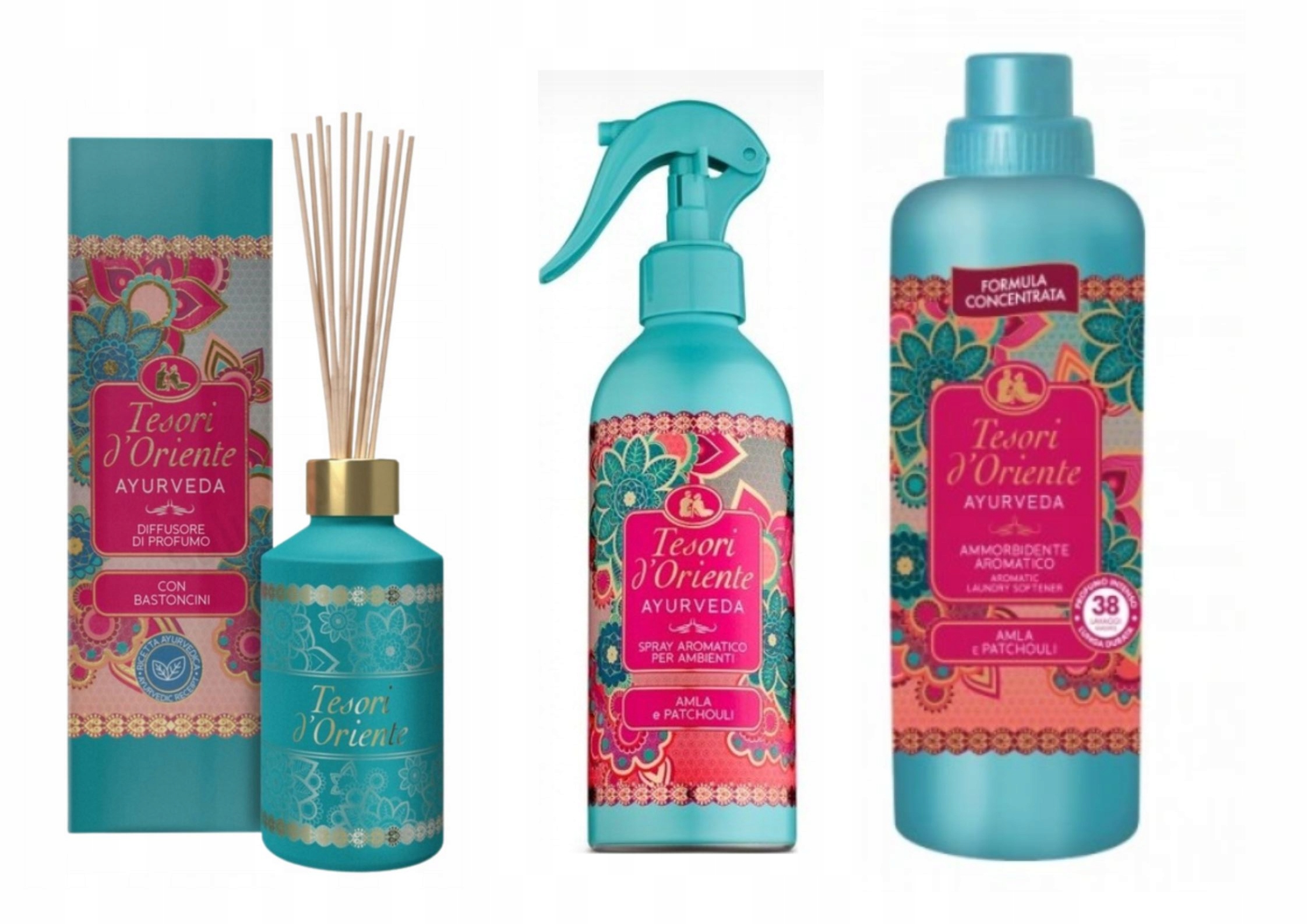 Levně Tesori d'Oriente Ayurveda sada vůní: sprej, difuzér, tekutina