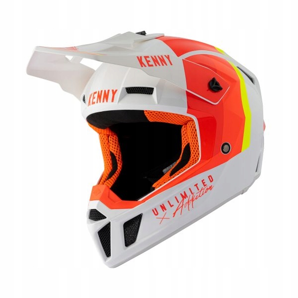 KENNY KASK PERFORMANCE WHITE RED ORANGE XS