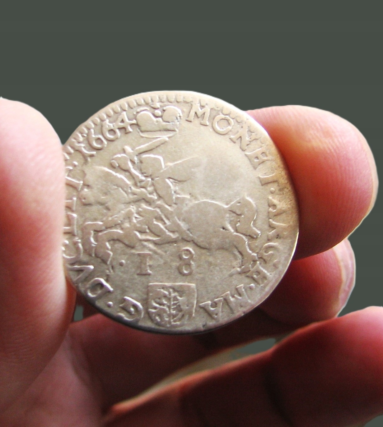 Ort Wilno Jan II Kazimierz 1664 R4