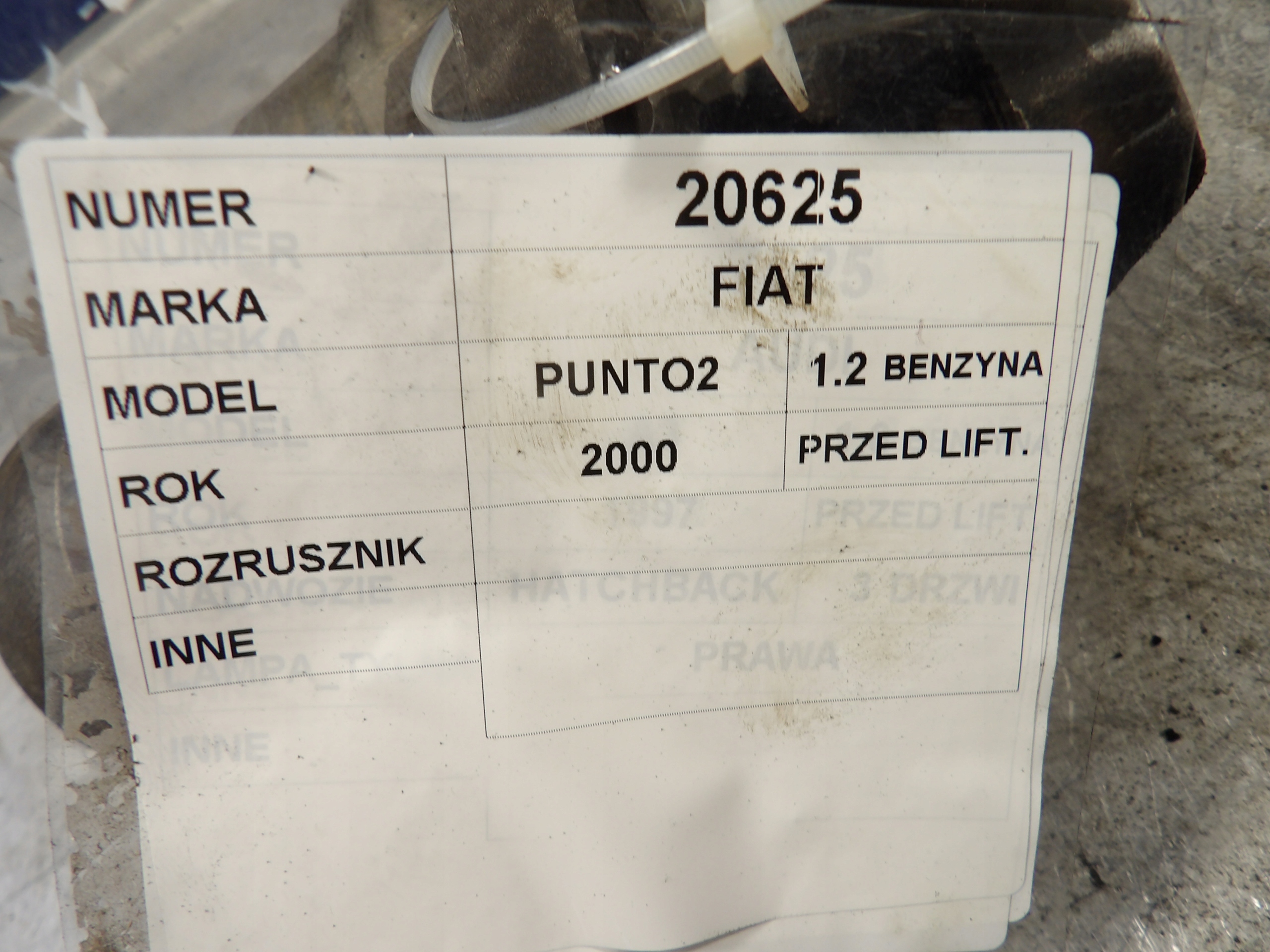 Fiat Punto II starter 1,2B 63101015 C132 E80F