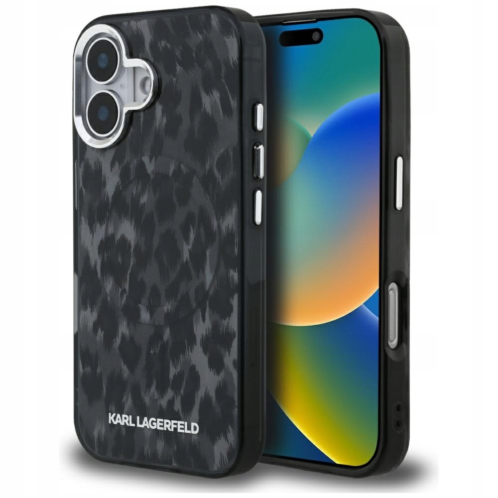 Pouzdro Pro Iphone 16 Karl Lagerfeld IML Leopard Pattern Magsafe