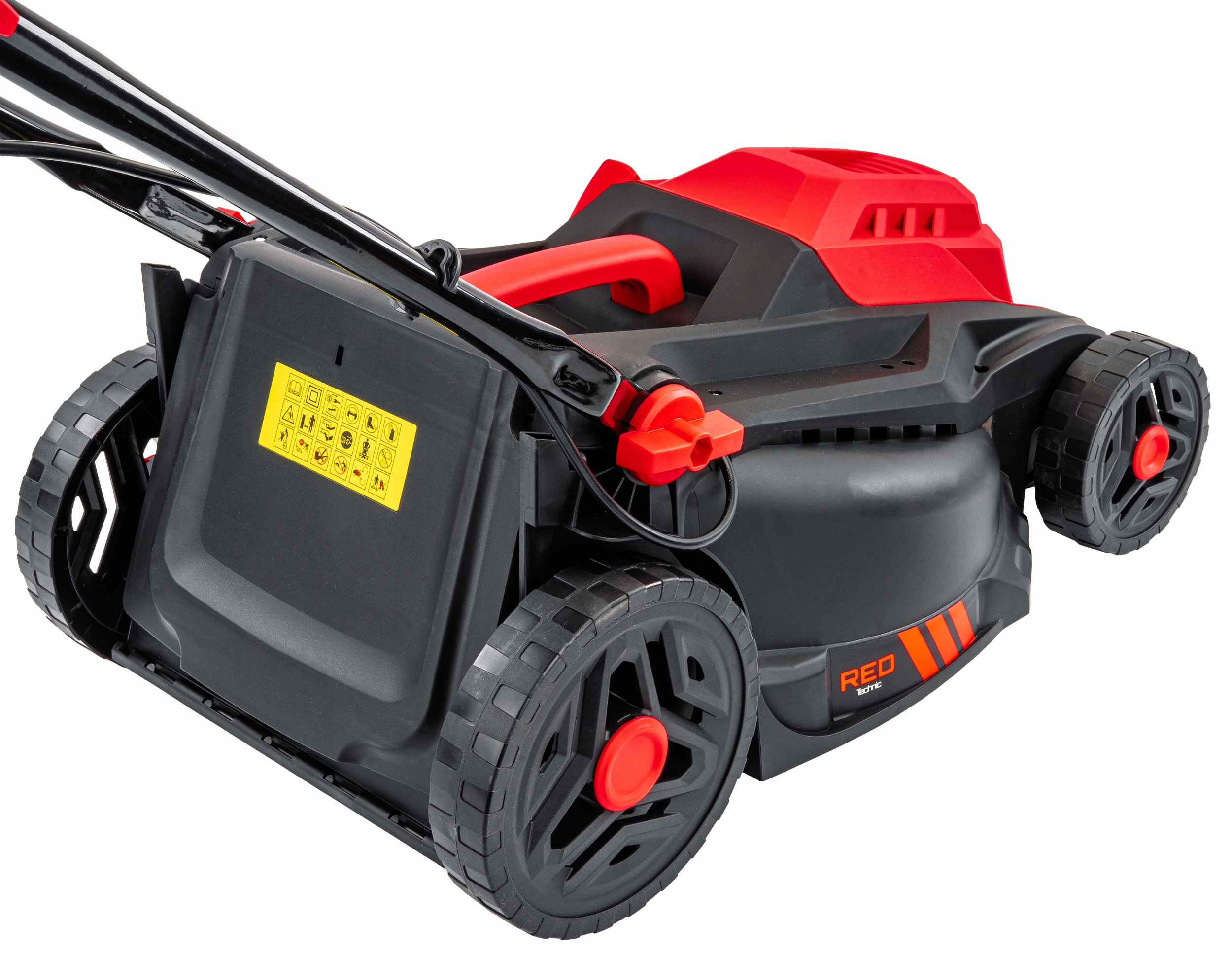 KOSIARKA ELEKTRYCZNA DO TRAWY 2600W NÓŻ 38CM REGULACJA LEKKA DUŻY KOSZ 42L Zakres regulacji wysokości koszenia 3-7.5 cm