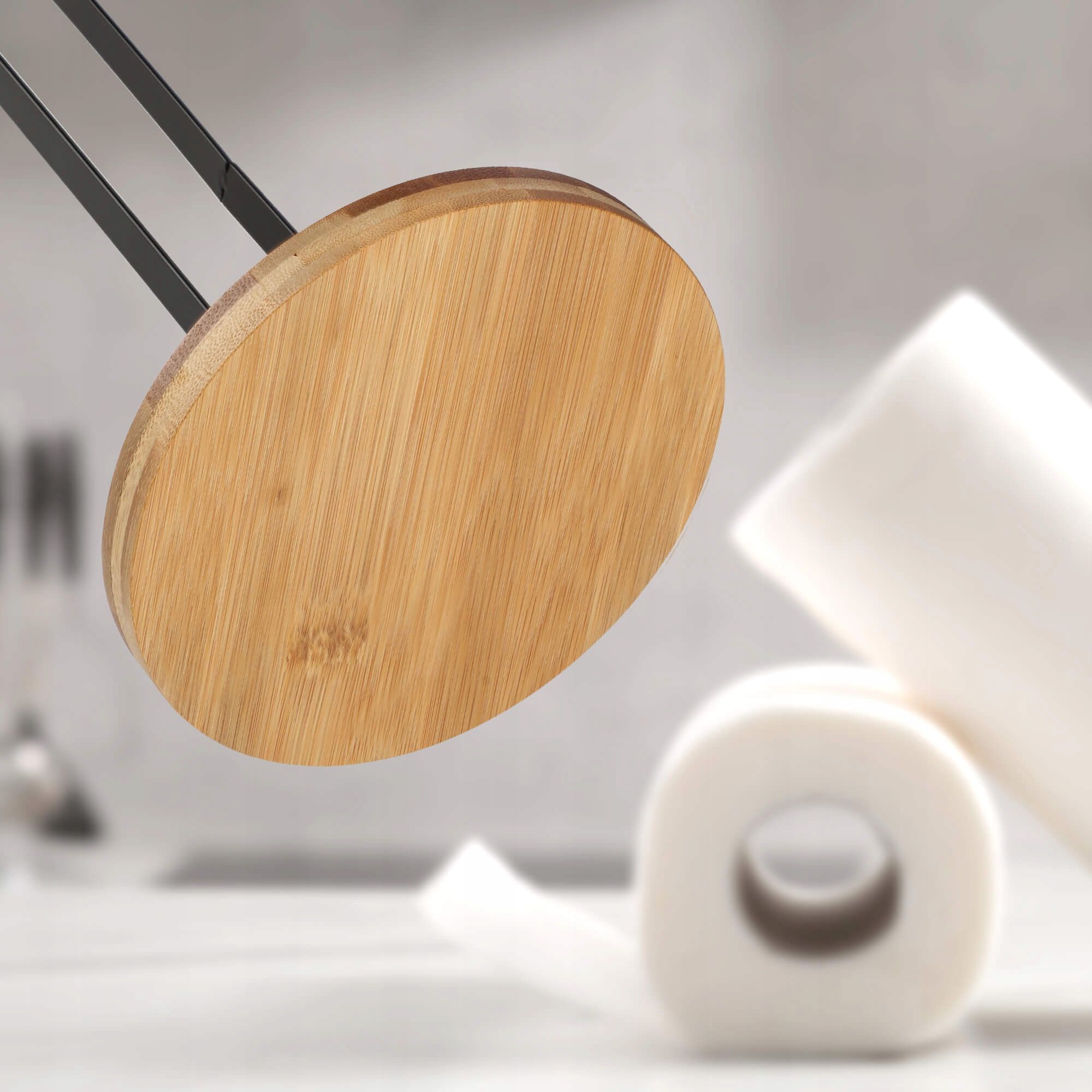 STOJAK NA RĘCZNIK PAPIEROWY METALOWY CZARNY Długość/wysokość 34 cm