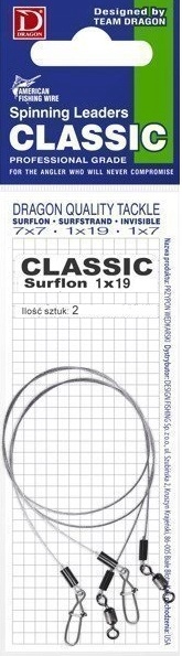 

Dragon Przypon Classic 1x19 surflon 12kg 25cm