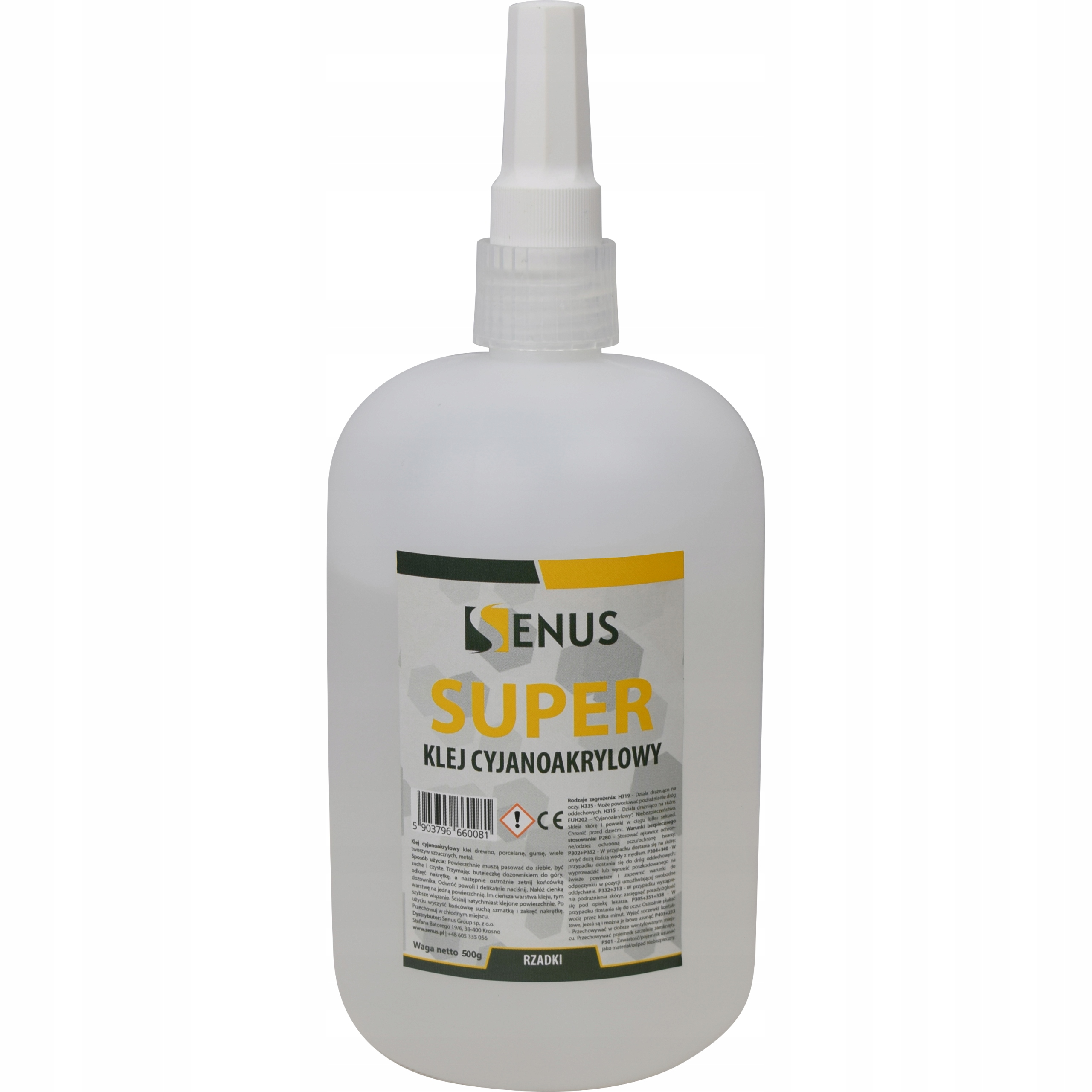 Kyanoakrylátové lepidlo Senus Ca Glue Rzadki 500g