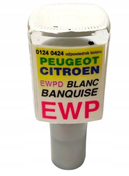 Arasystem Lakier Samochodowy 10ML Citroen Peugeot Ewp Ewpd Biały Banquise B