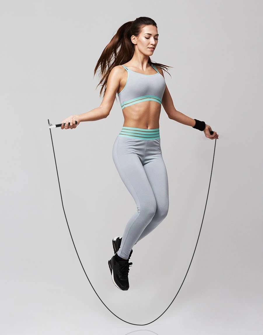 SKAKANKA REGULOWANA BOKSERSKA METALOWA POWLEKANA CROSSFIT REGULACJA 300CM Kolor dominujący czarny